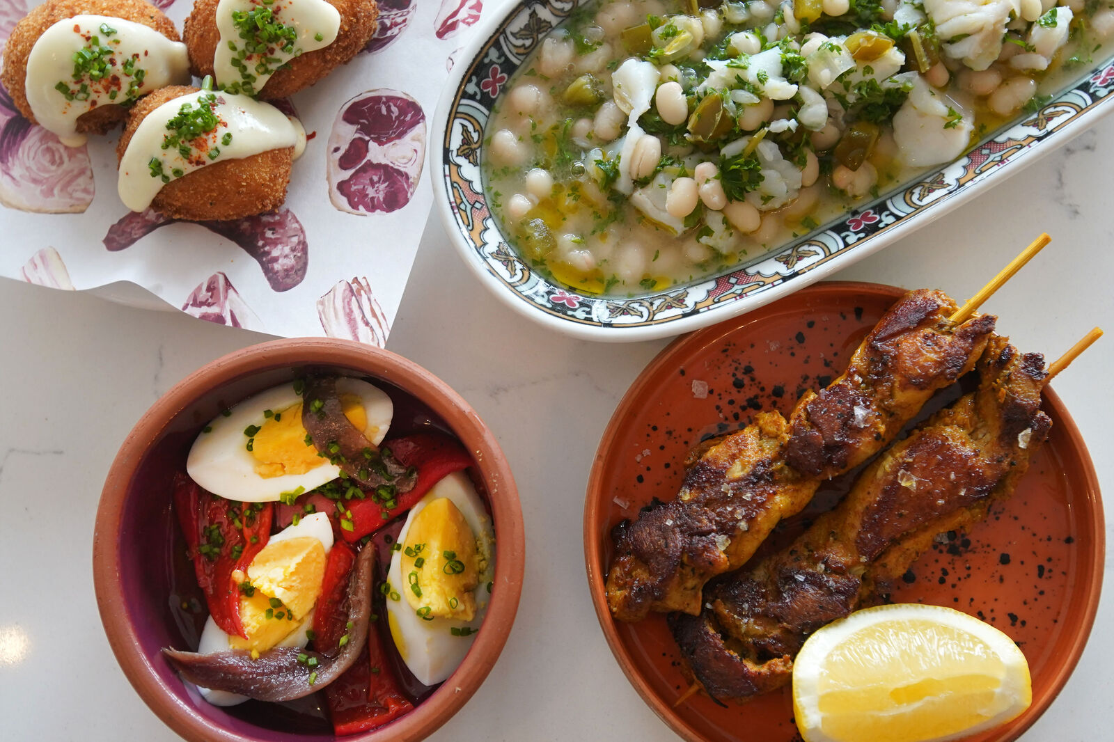 Assortment of tapas at Café Bar Moriarty
